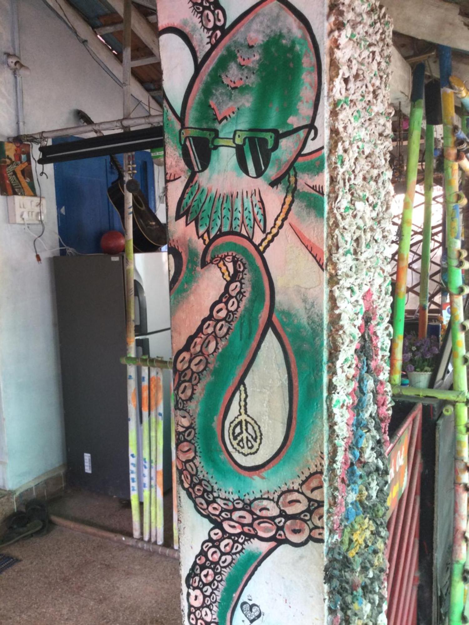 Hippies coworking hostel Anjuna Eksteriør billede